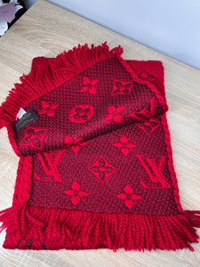 Louis Vuitton Logomania Red Scarf
