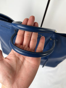 Prada Saffiano Galleria Top Handle Blue Handbag