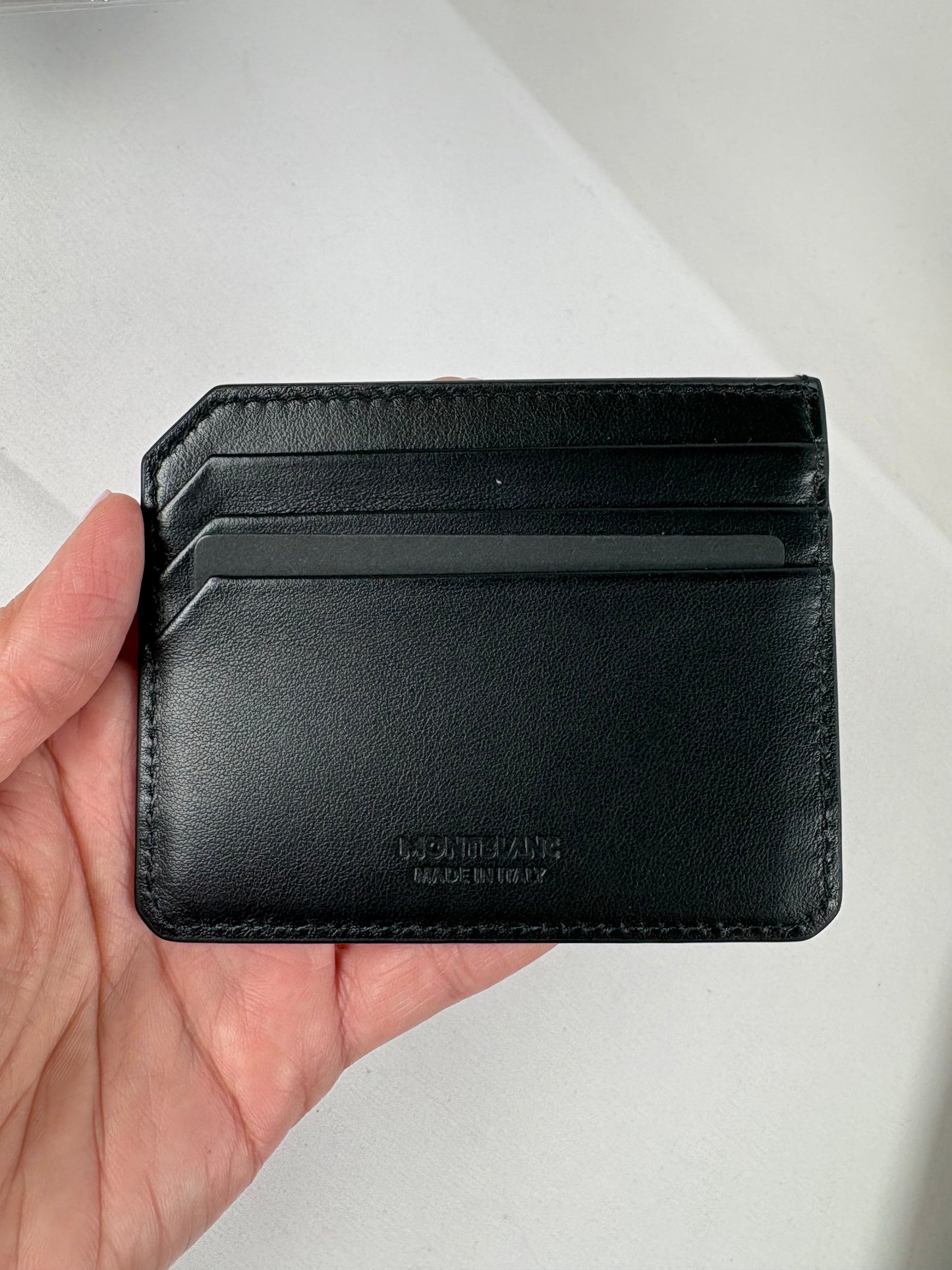 Pre-Owned MONT BLANC Black Card Holder