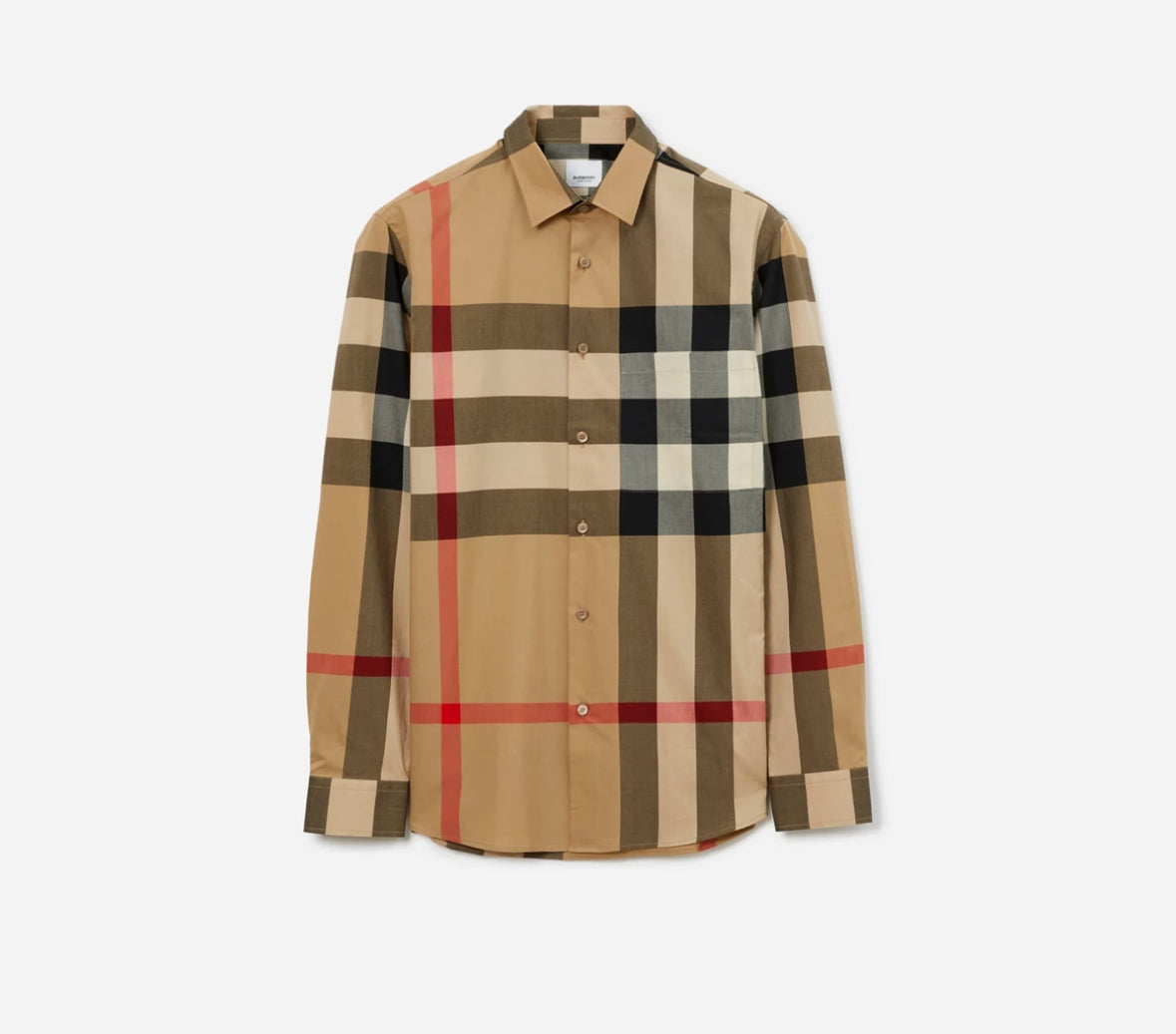 Pre-Owned BURBERRY Somerton Nova Check Dress Shirt, XL