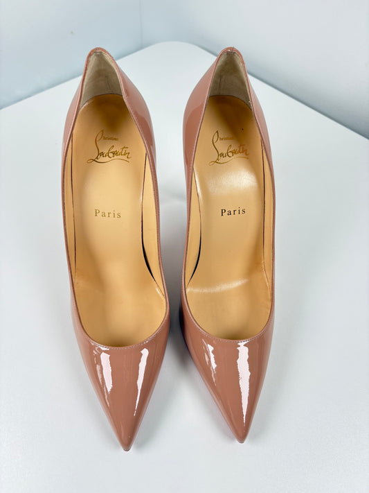 Pre-Owned CHRISTIAN LOUBOUTIN So Kate 100mm Pumps, Nude, 39