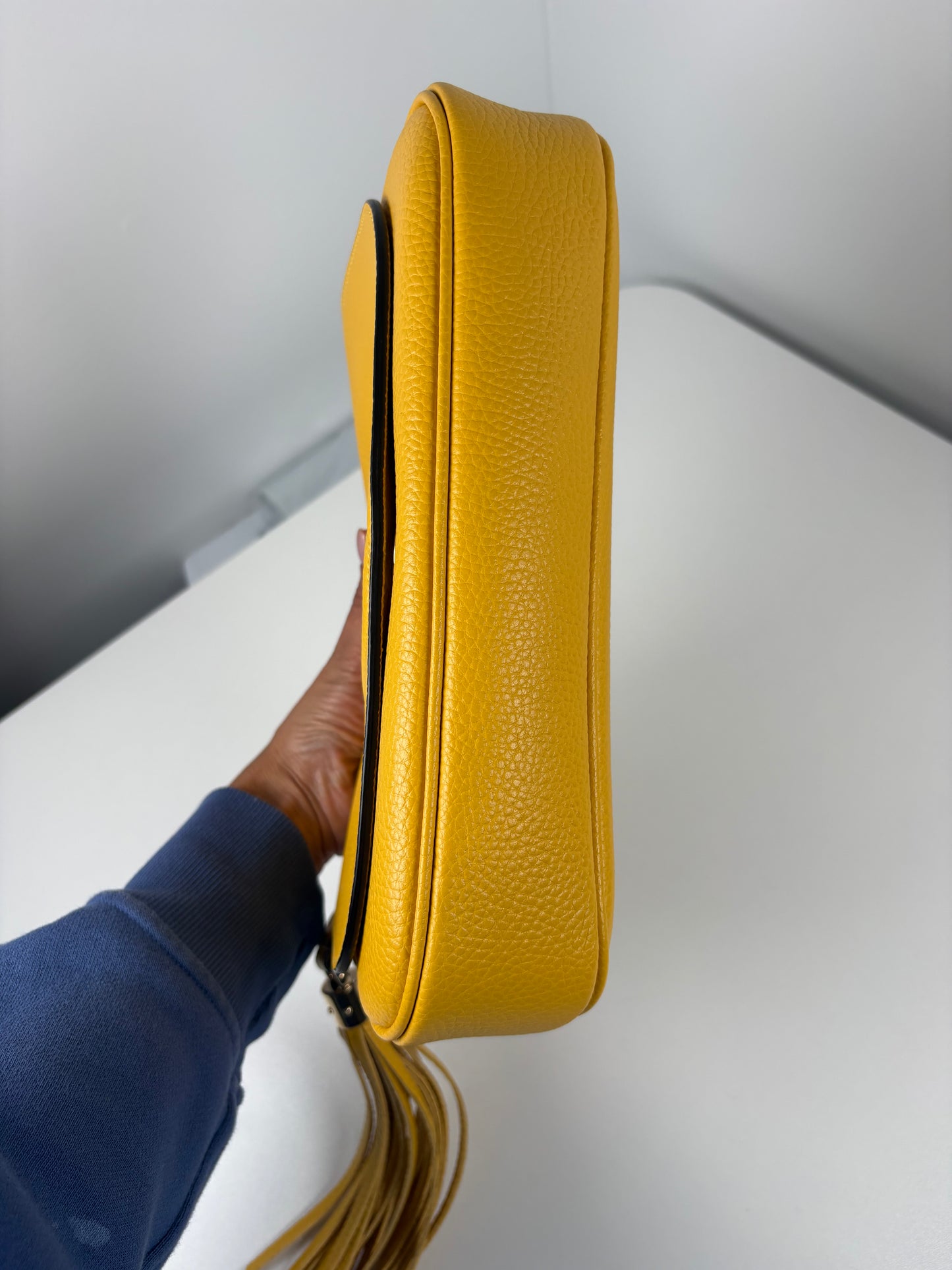 Pre-Owned GUCCI Soho Chain Should Handbag, Yellow