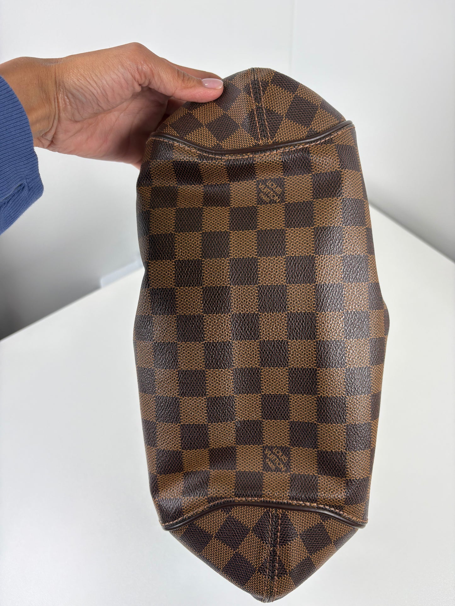 Pre-Owned LOUIS VUITTON Sistina Handbag, Damier Ebene, PM