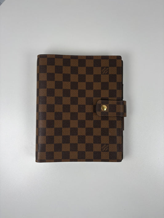 Pre-Owned LOUIS VUITTON Agenda, Damier Ebene, GM - Large