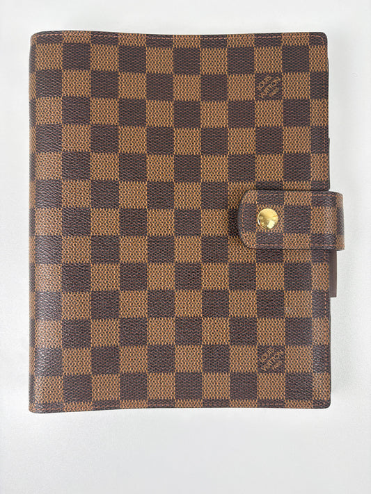 Pre-Owned LOUIS VUITTON Agenda, Damier Ebene, GM - Large