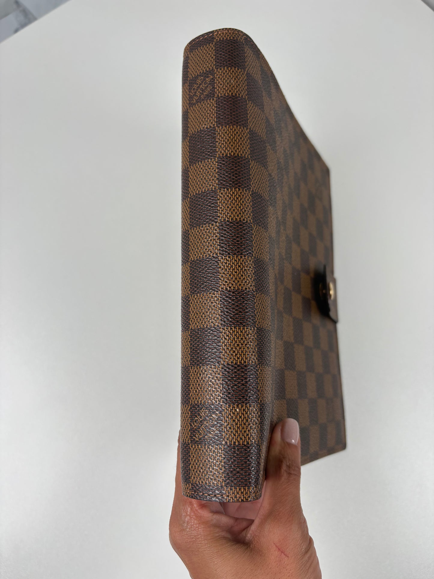 Pre-Owned LOUIS VUITTON Agenda, Damier Ebene, GM - Large