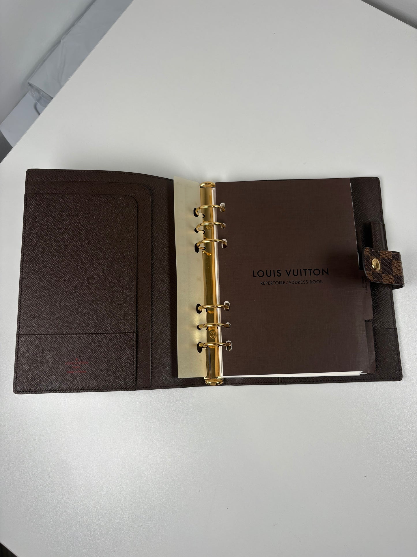 Pre-Owned LOUIS VUITTON Agenda, Damier Ebene, GM - Large