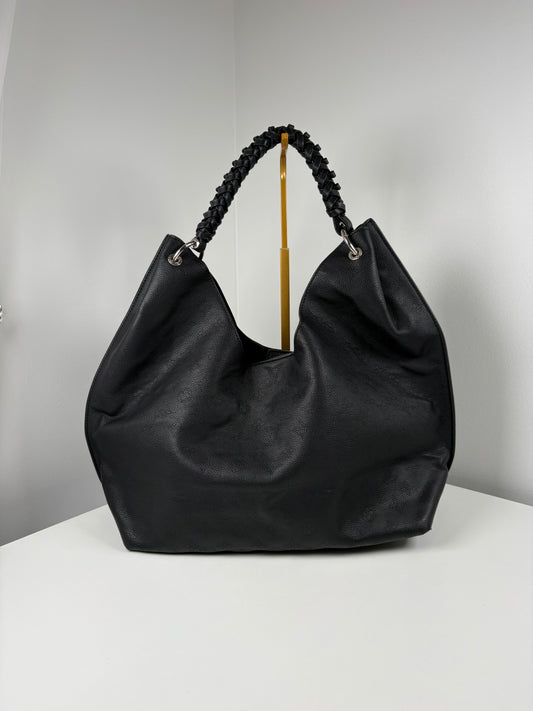 Pre-Owned LOUIS VUITTON Carmel Hobo Mahina Handbag, Black