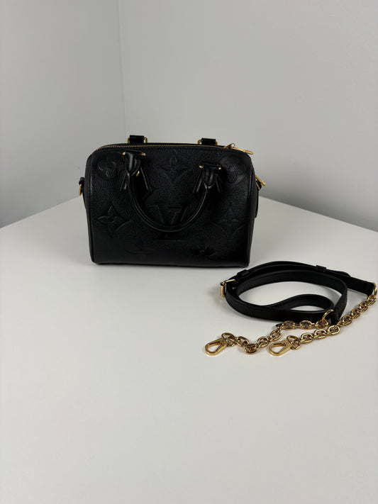 Pre-Owned LOUIS VUITTON Speedy 20B Handbag, Black