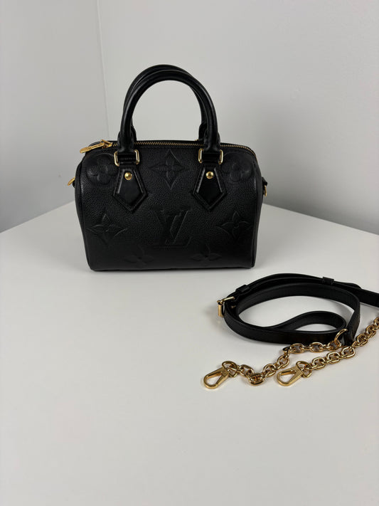 Pre-Owned LOUIS VUITTON Speedy 20B Handbag, Black