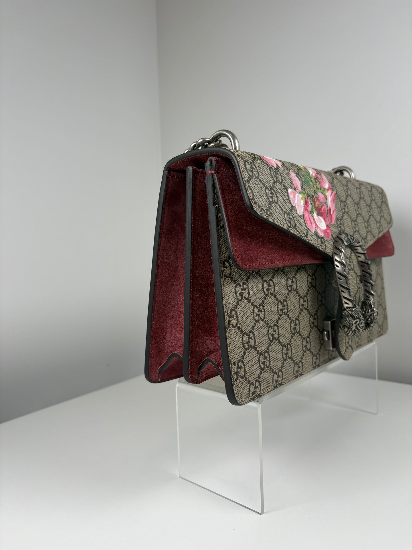 Pre-Owned GUCCI Bloom Dionysus Handbag, Brown, Small