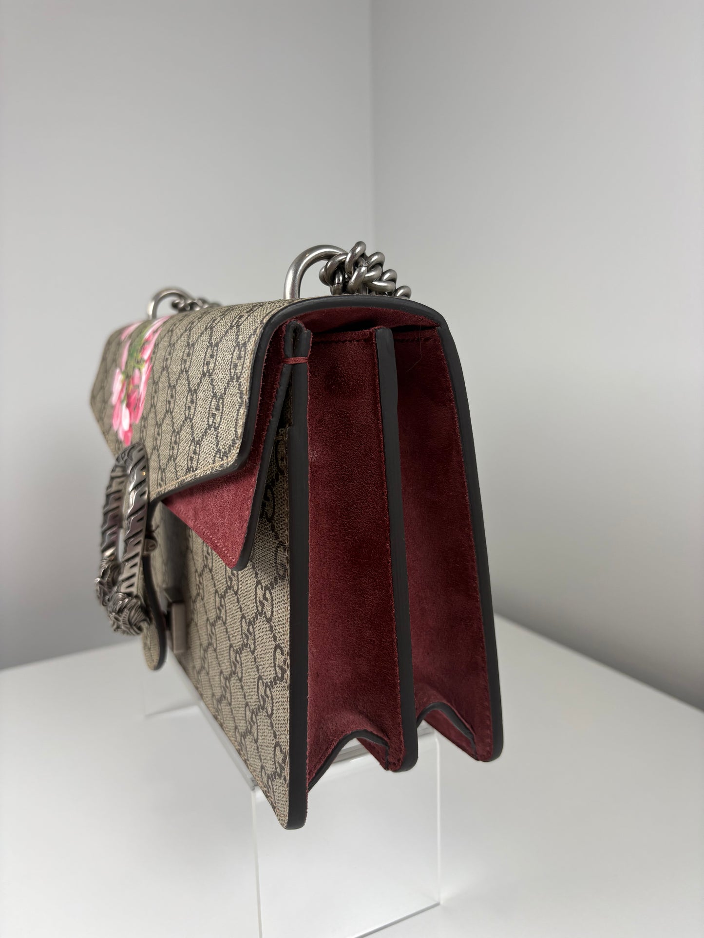 Pre-Owned GUCCI Bloom Dionysus Handbag, Brown, Small