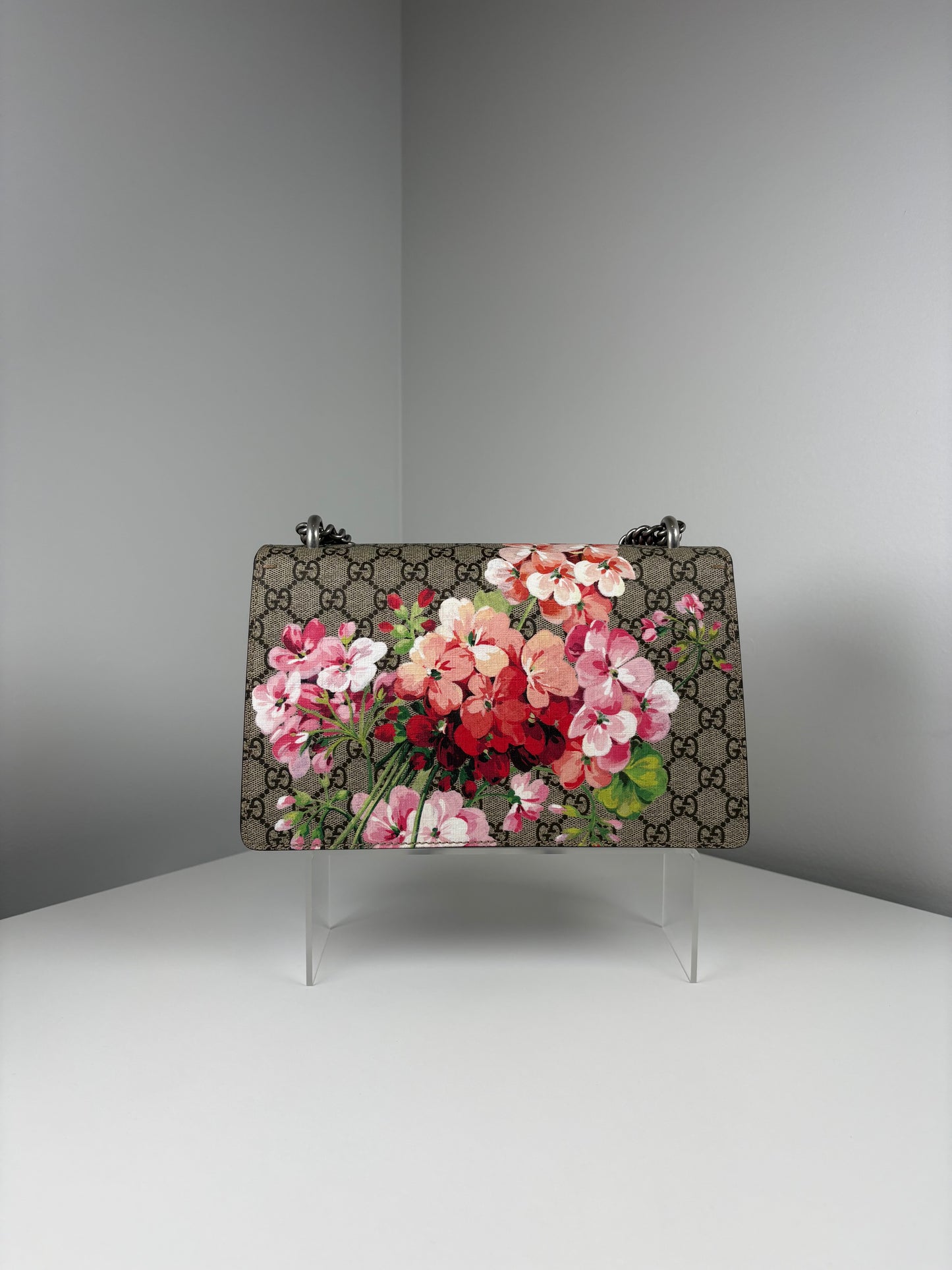 Pre-Owned GUCCI Bloom Dionysus Handbag, Brown, Small