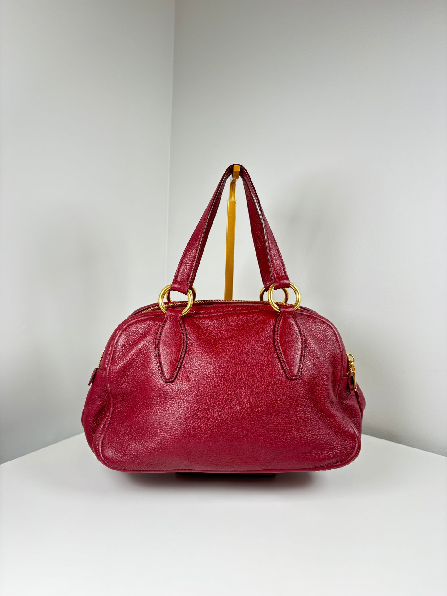 Pre-Owned MIU MIU Top Handle Handbag, Ruby Red