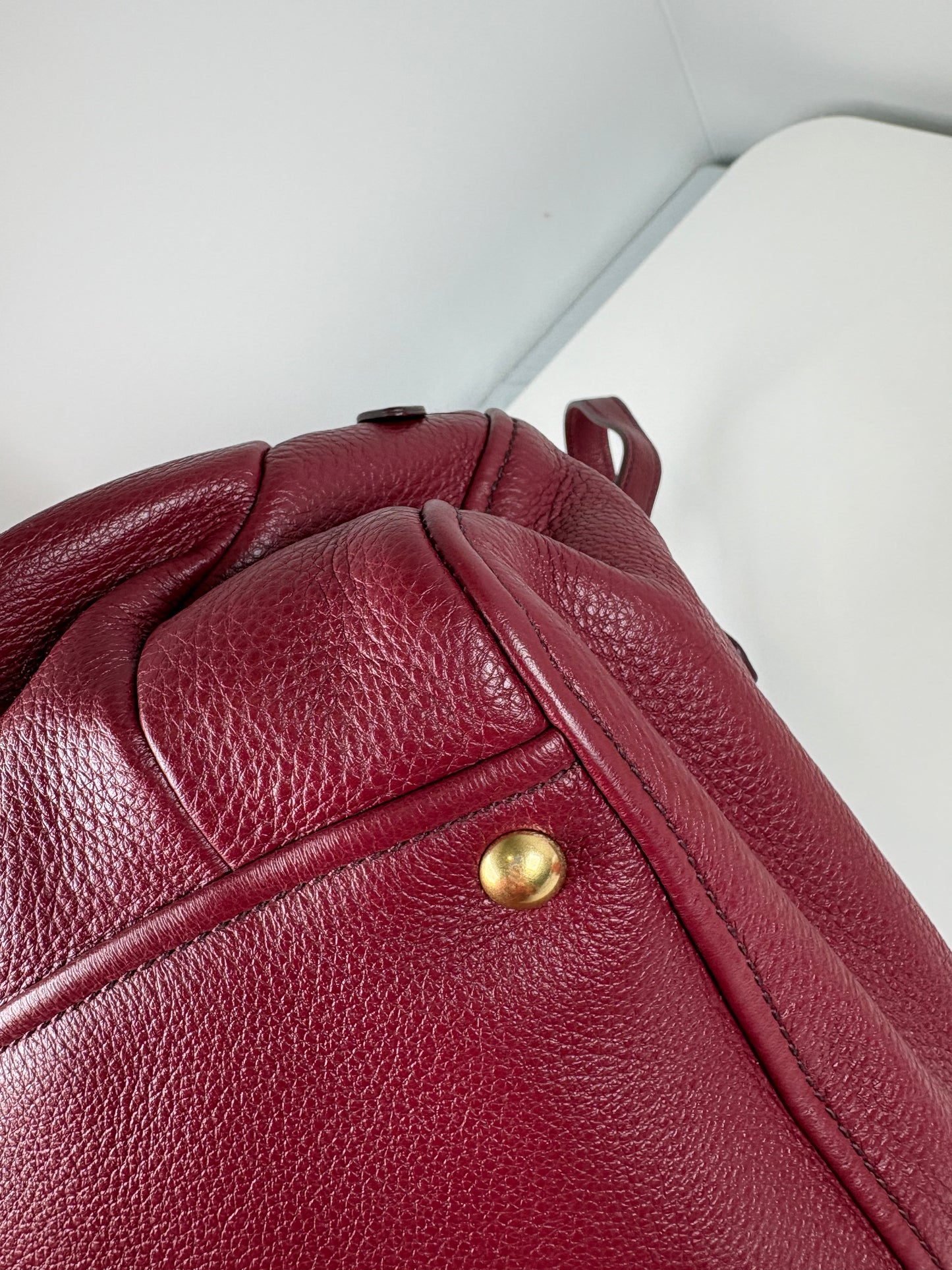Pre-Owned MIU MIU Top Handle Handbag, Ruby Red