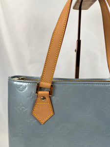 Louis Vuitton Houston Vernis Blue Handbag
