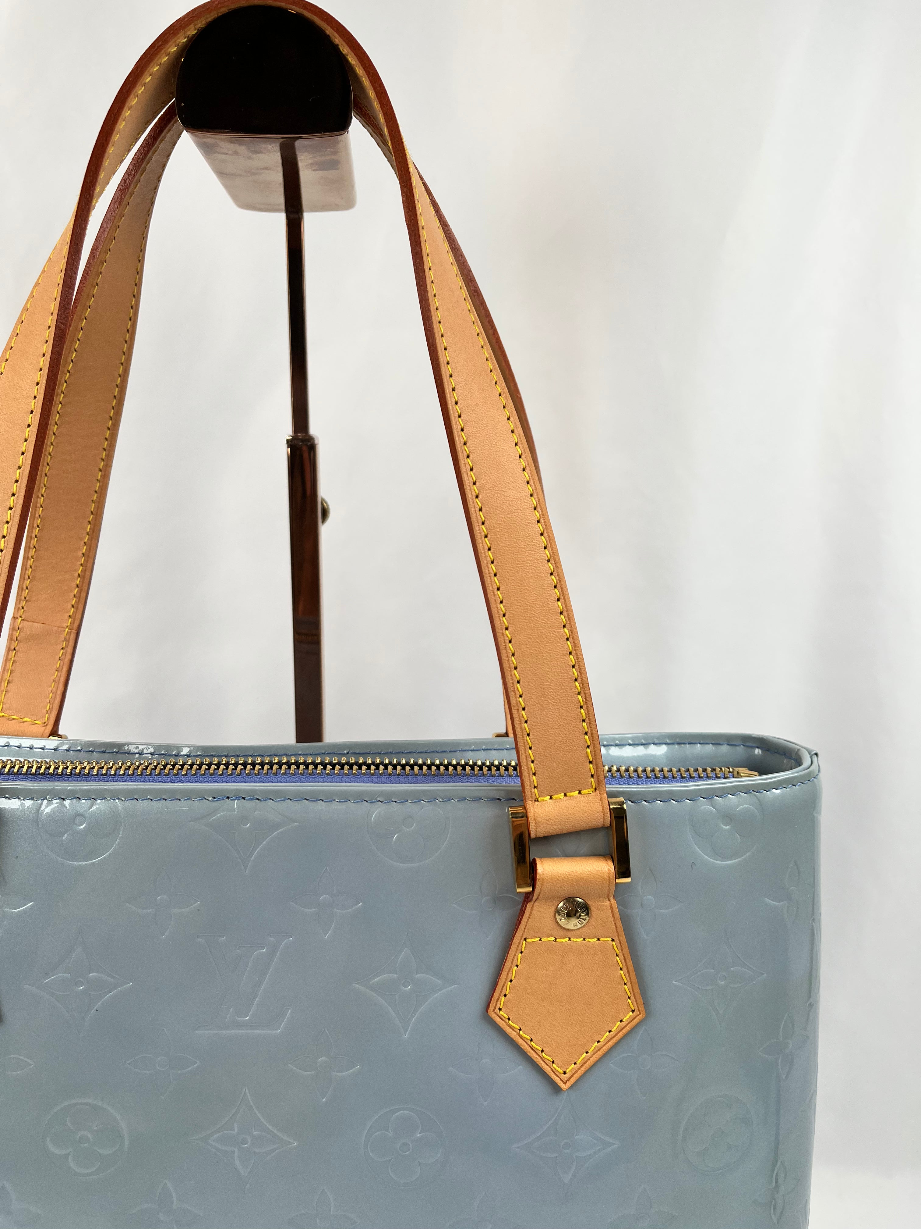 Louis Vuitton Houston Vernis Blue Handbag