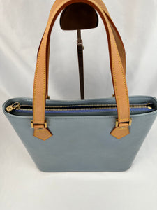 Louis Vuitton Houston Vernis Blue Handbag