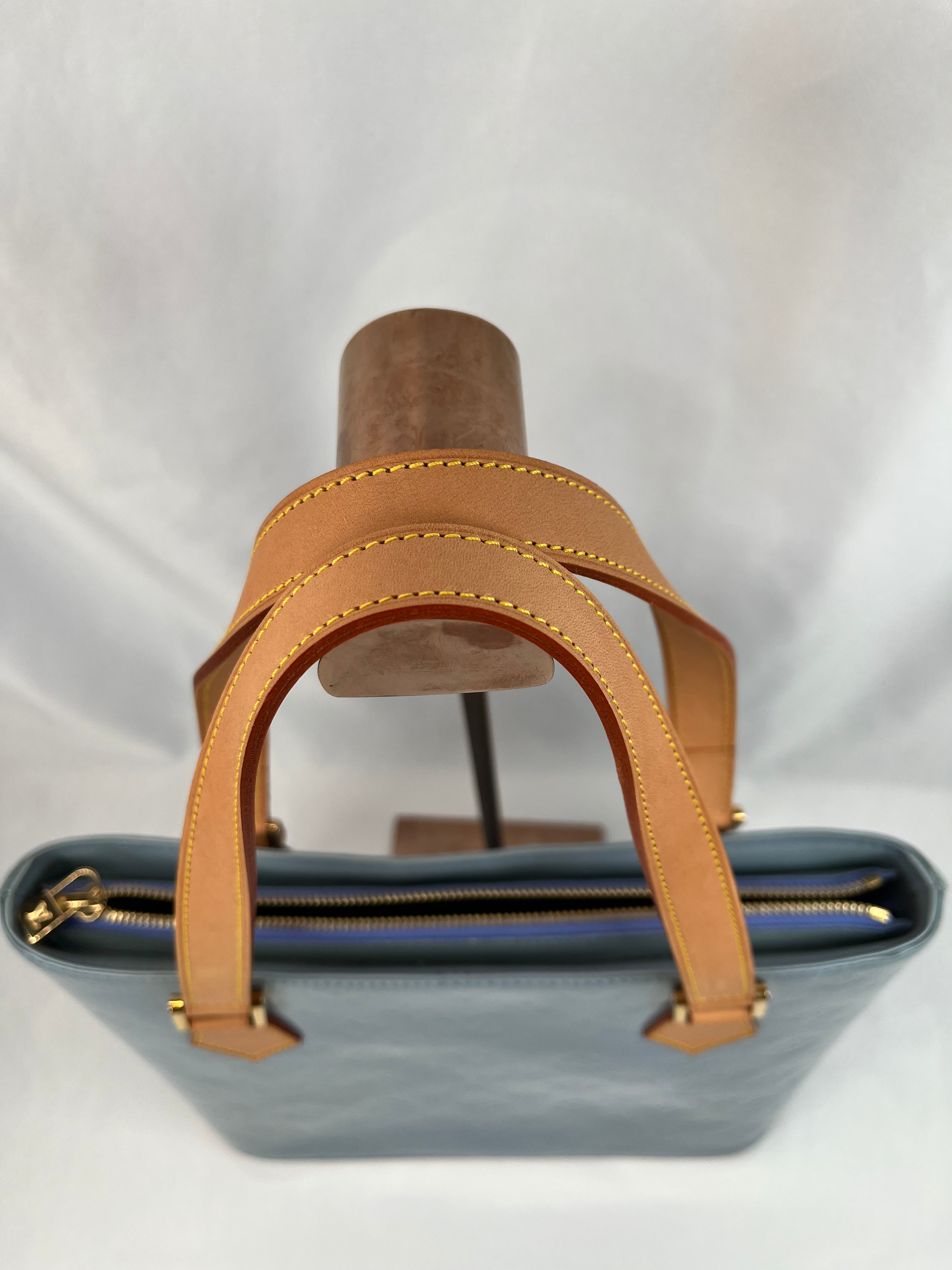 Louis Vuitton Houston Vernis Blue Handbag