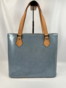 Louis Vuitton Houston Vernis Blue Handbag