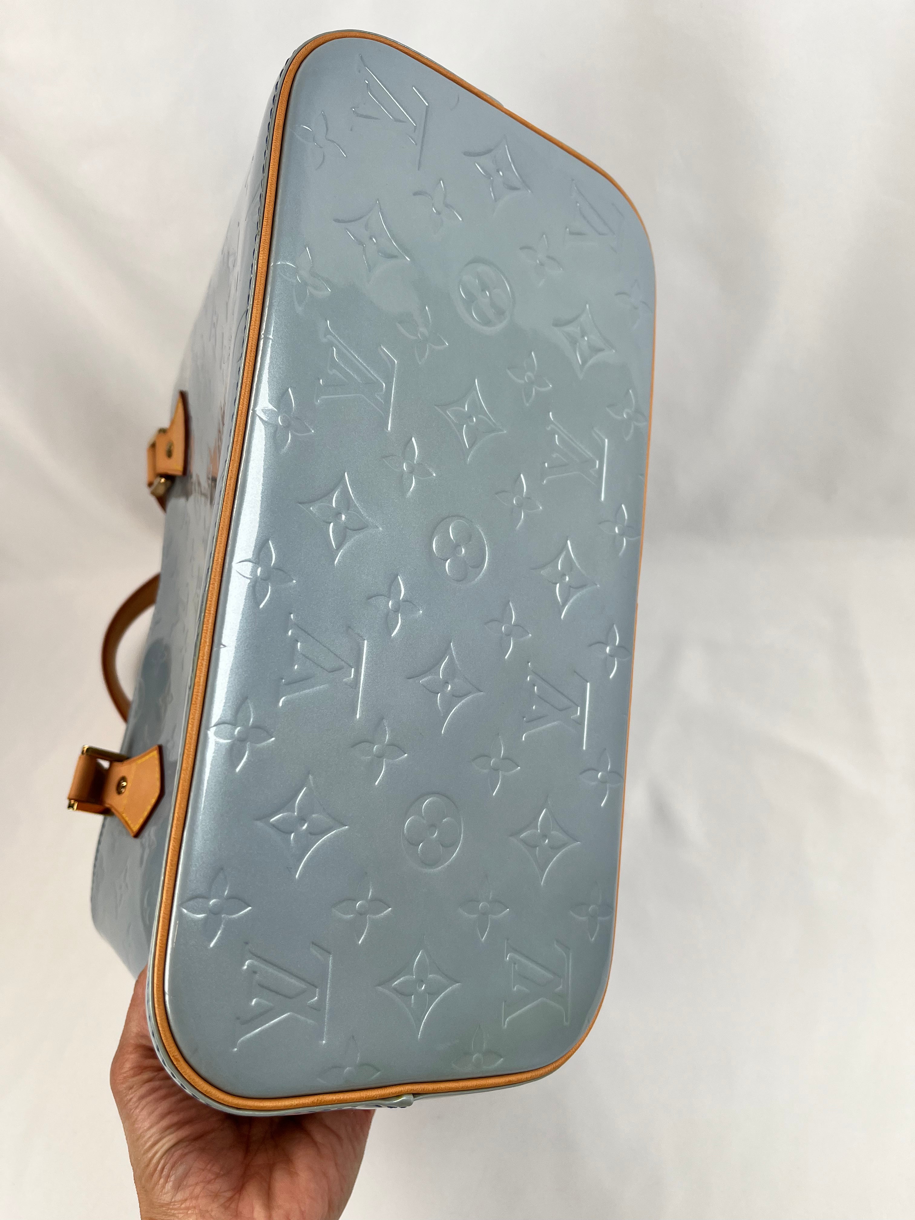 Louis Vuitton Houston Vernis Blue Handbag