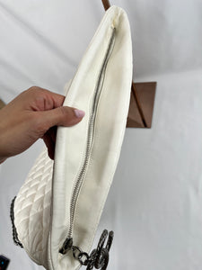 Pre-Owned CHANEL™ Paris-Moscow Square White Handbag