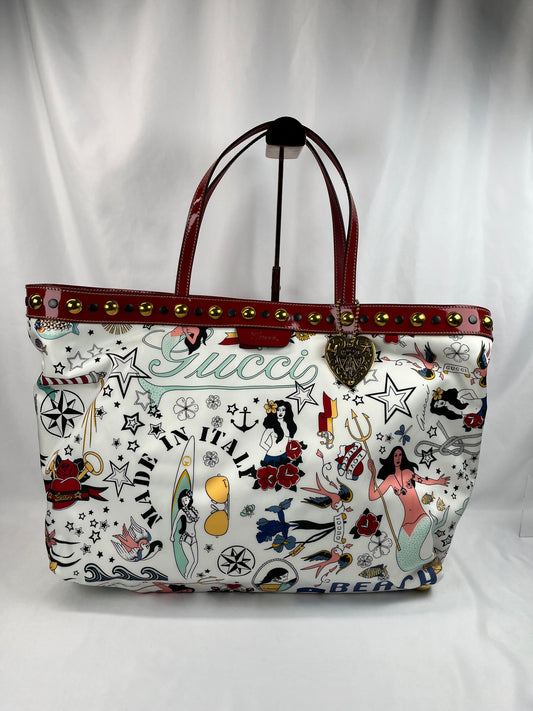 Pre-Owned GUCCI Mermaid Babushka  Handbag