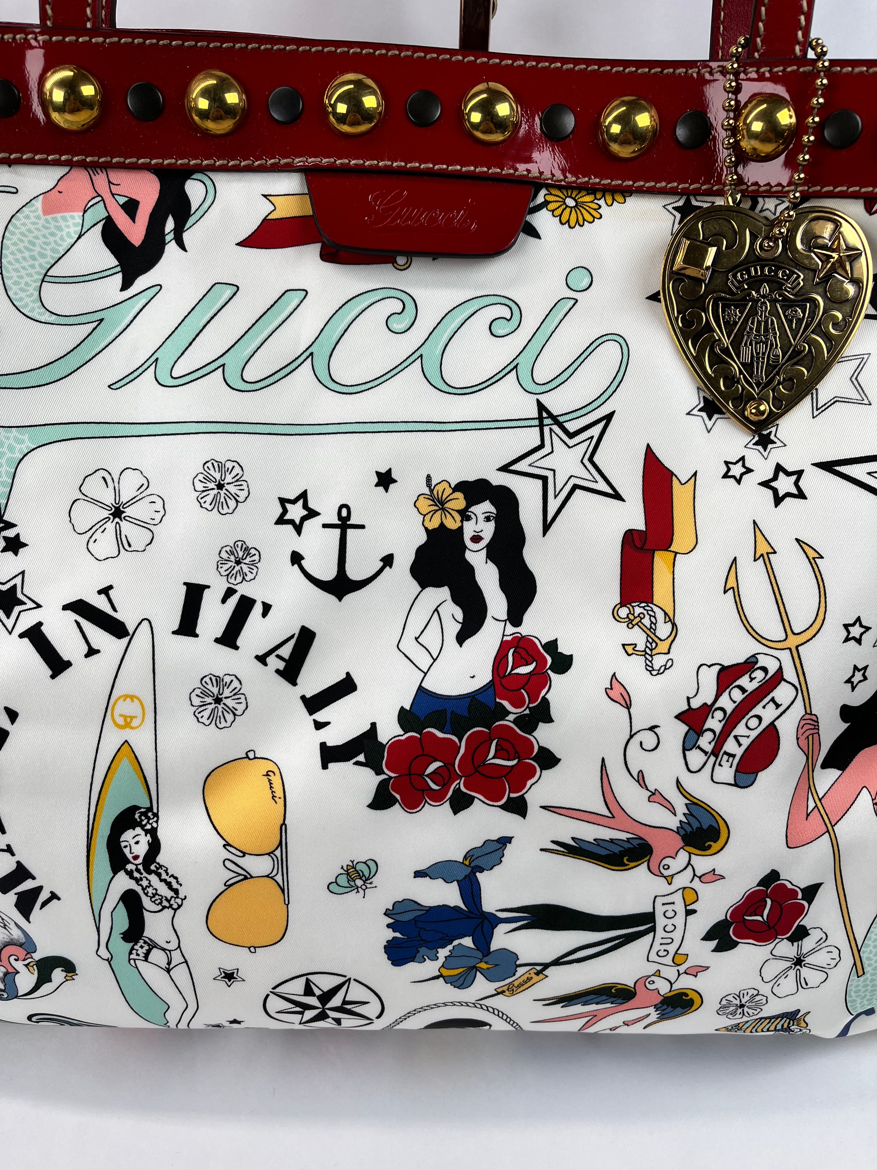 Pre-Owned GUCCI Mermaid Babushka  Handbag