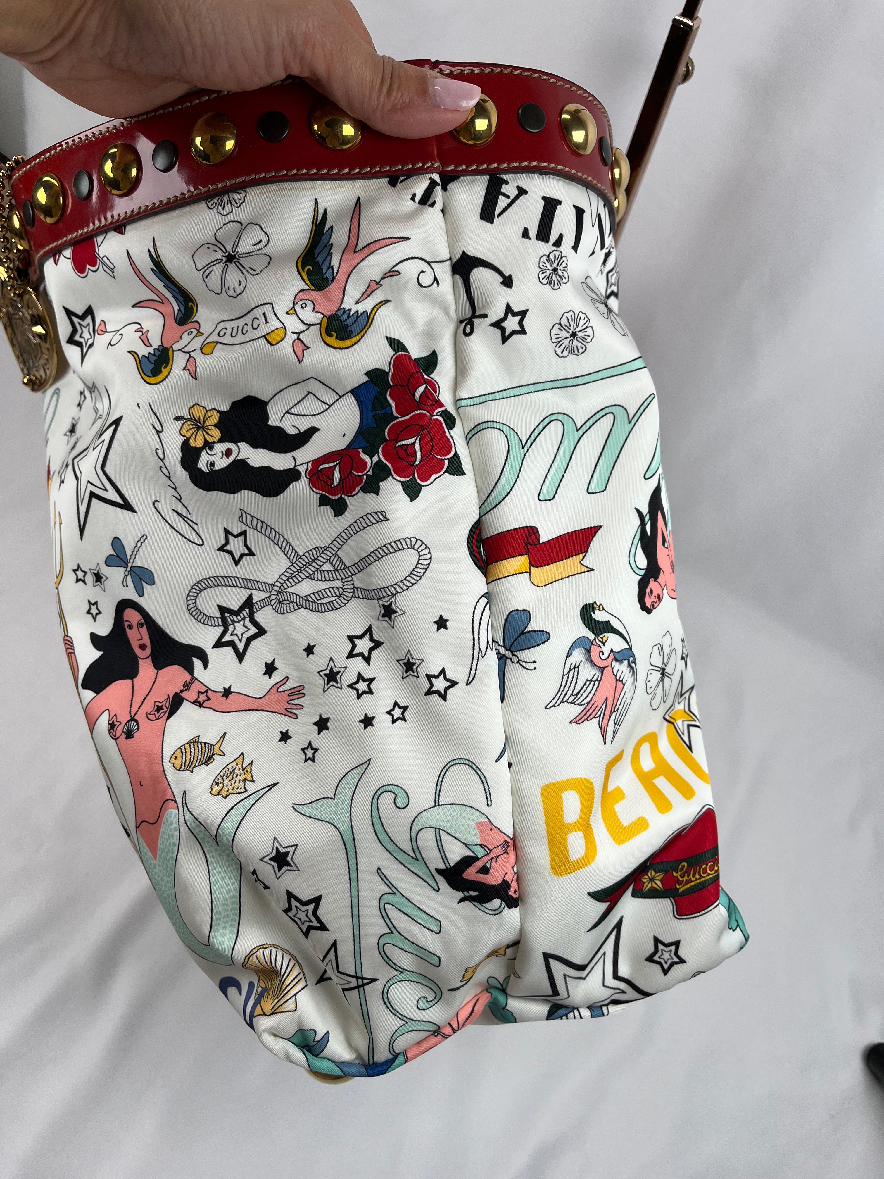 Pre-Owned GUCCI Mermaid Babushka  Handbag