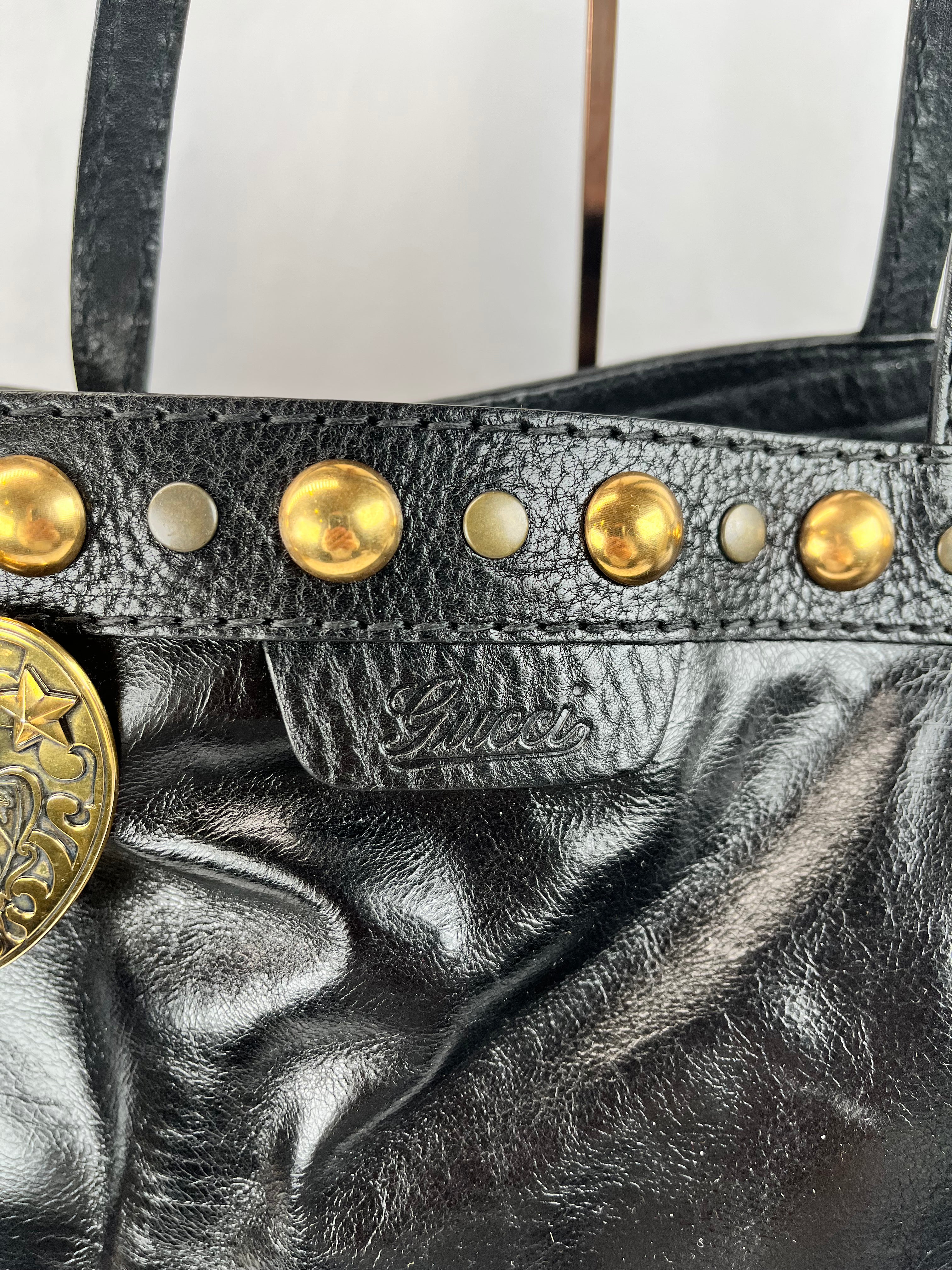 Pre-Owned GUCCI Babushka Black Handbag