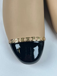 Salvatore Ferragamo Muggia Black/Nude Mules, 9.5