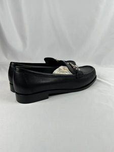 Salvatore Ferragamo Rolo Black Loafers, 10C