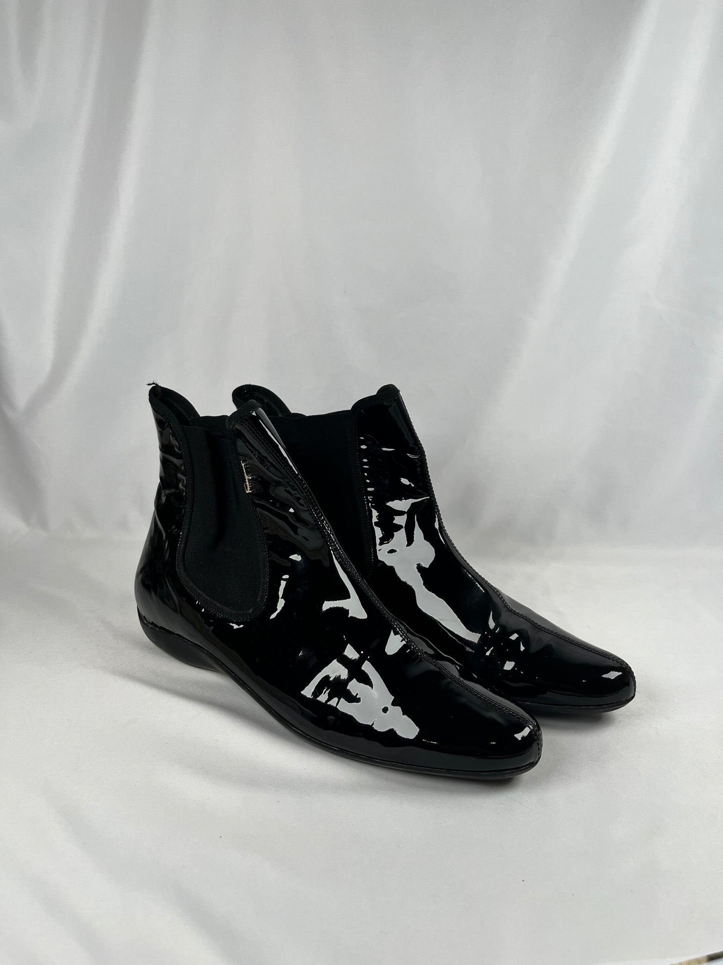 Salvatore Ferragamo Black Boots, 10.5
