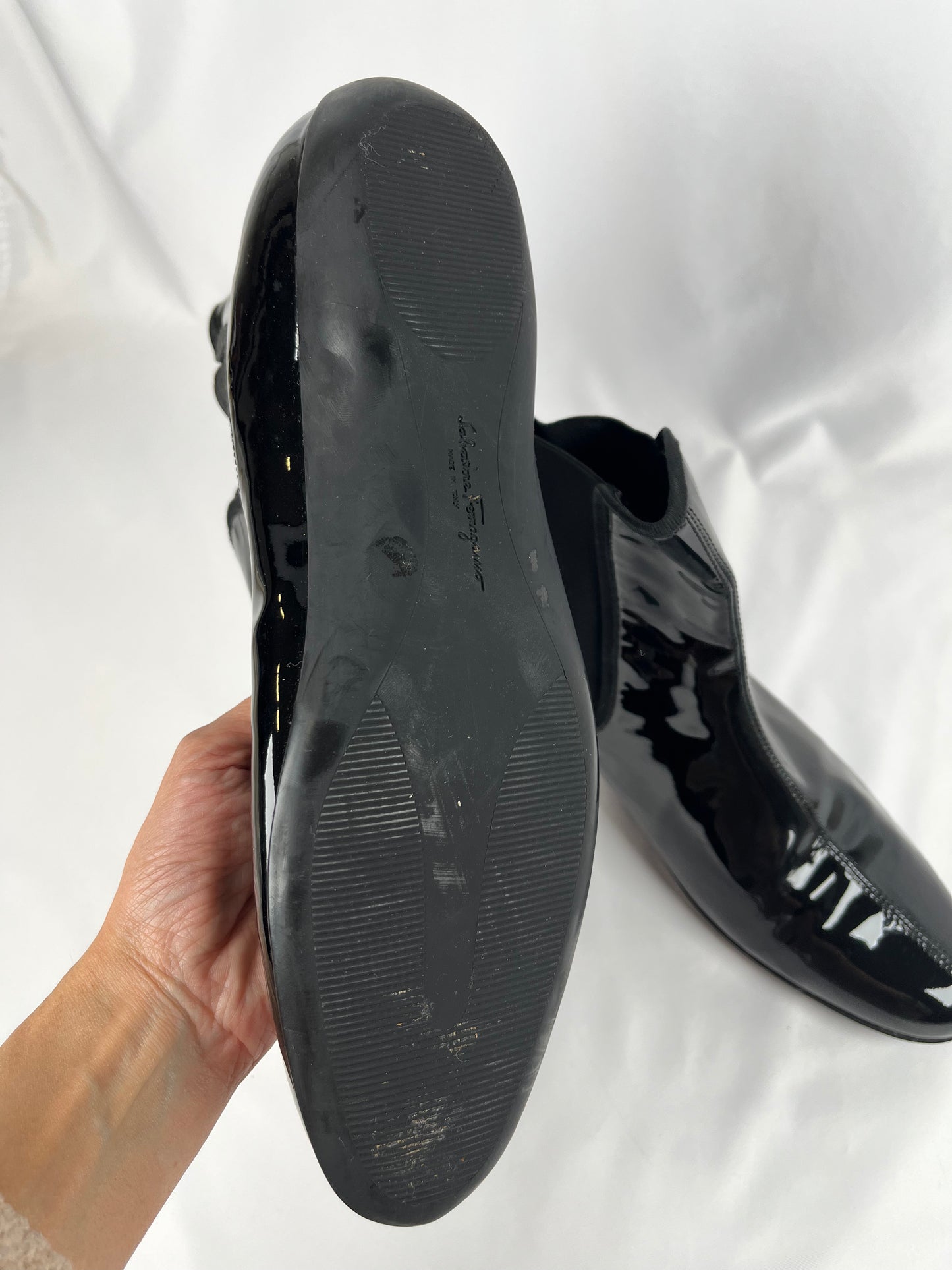 Salvatore Ferragamo Black Boots, 10.5