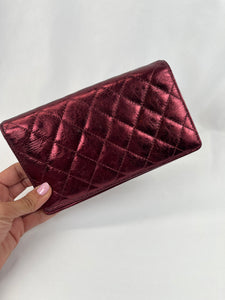 Pre-Owned Chanel™ Mademoiselle Flap, Wine Red Wallet