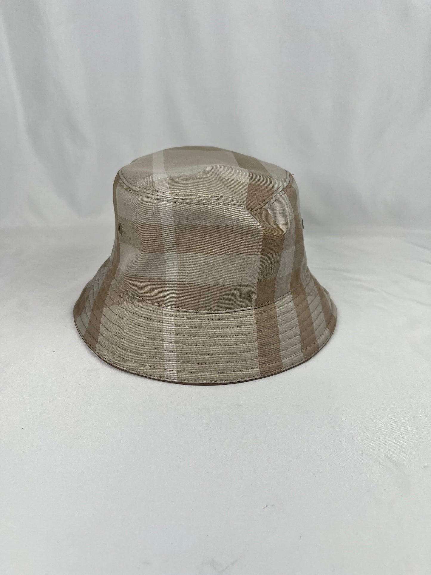 Pre-Owned BURBERRY Bucket Light Brown Hat, Small
