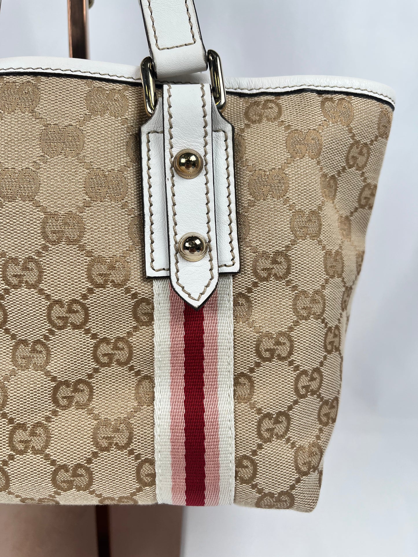 Pre-Owned GUCCI Jolicoeur Monogram Handbag, Mini