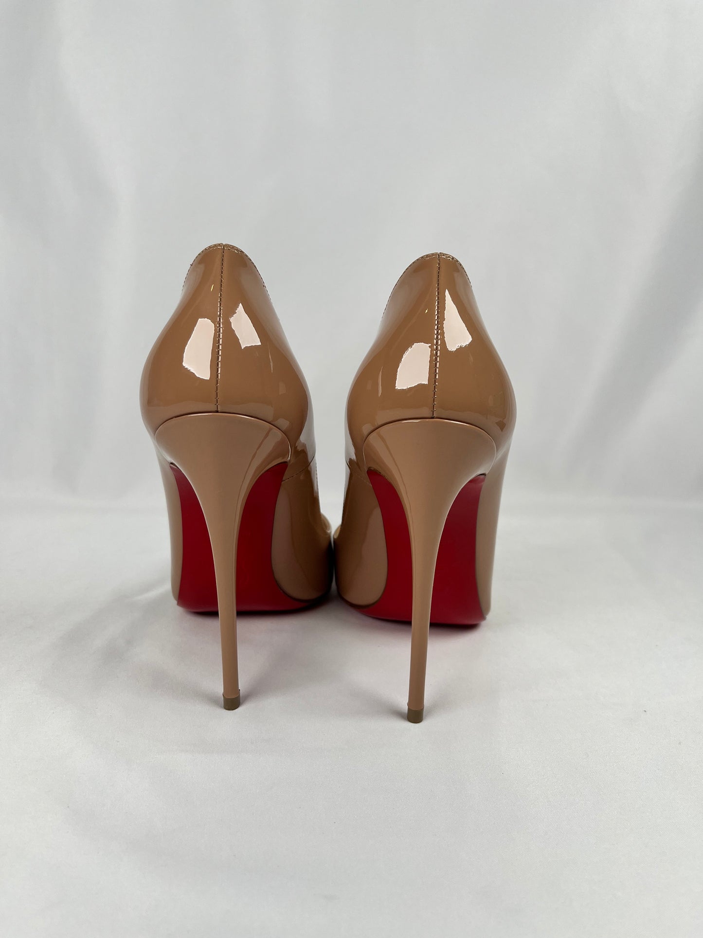 Pre-Owned CHRISTIAN LOUBOUTIN So Kate Nude Pumps, 36.5