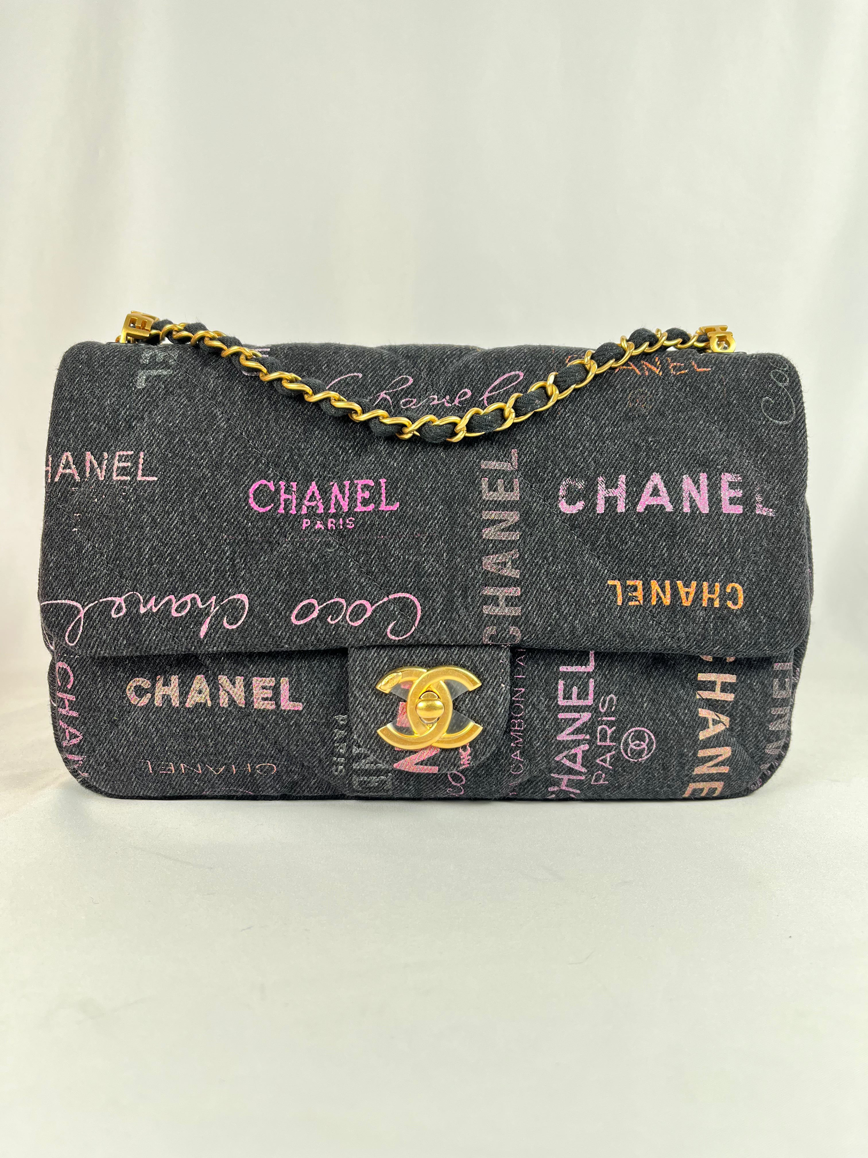 Pre-Owned CHANEL™ Quilted Denim Mood Flap Denim Handbag, Medium **Limited Edition**