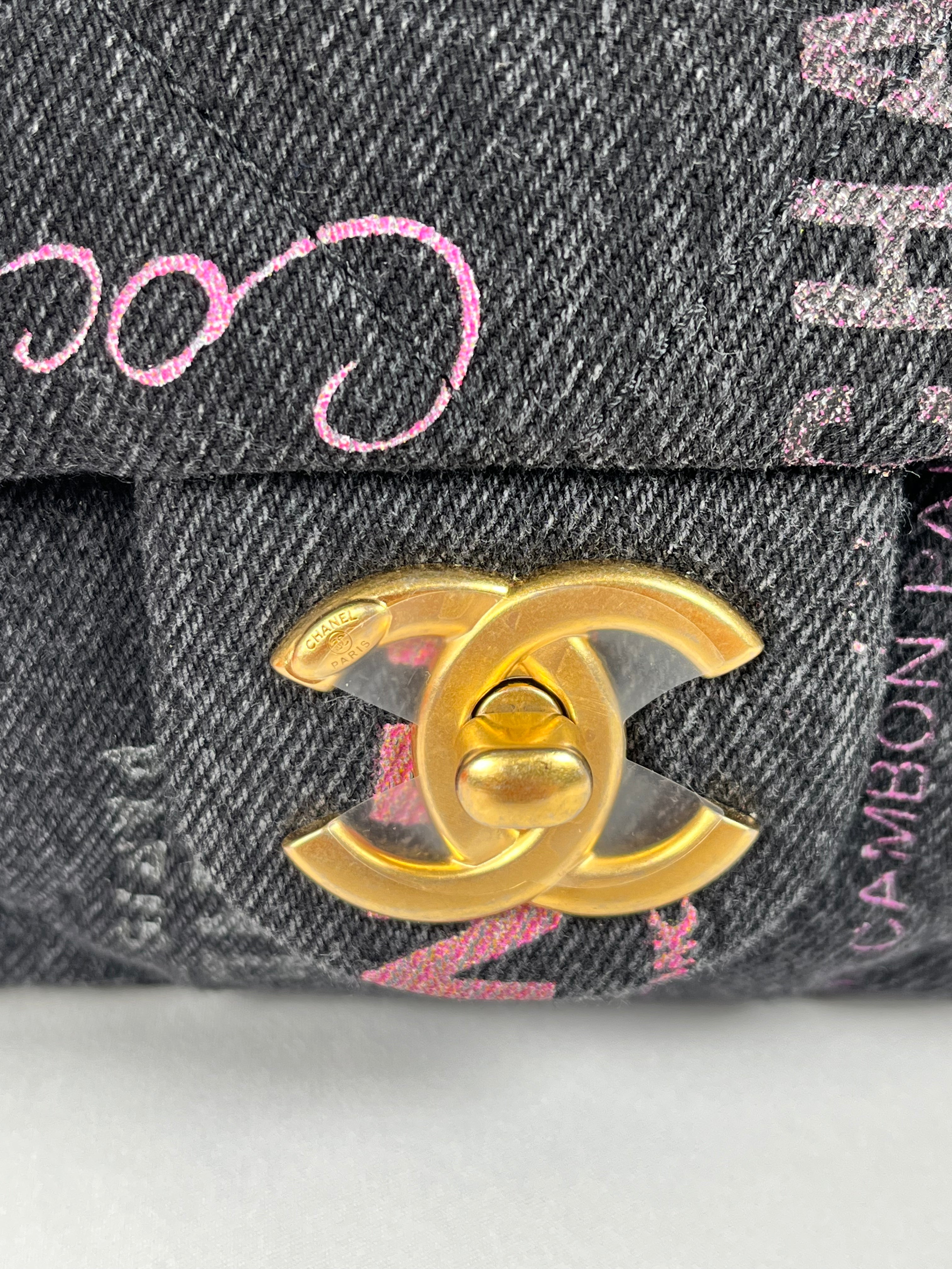 Pre-Owned CHANEL™ Quilted Denim Mood Flap Denim Handbag, Medium **Limited Edition**