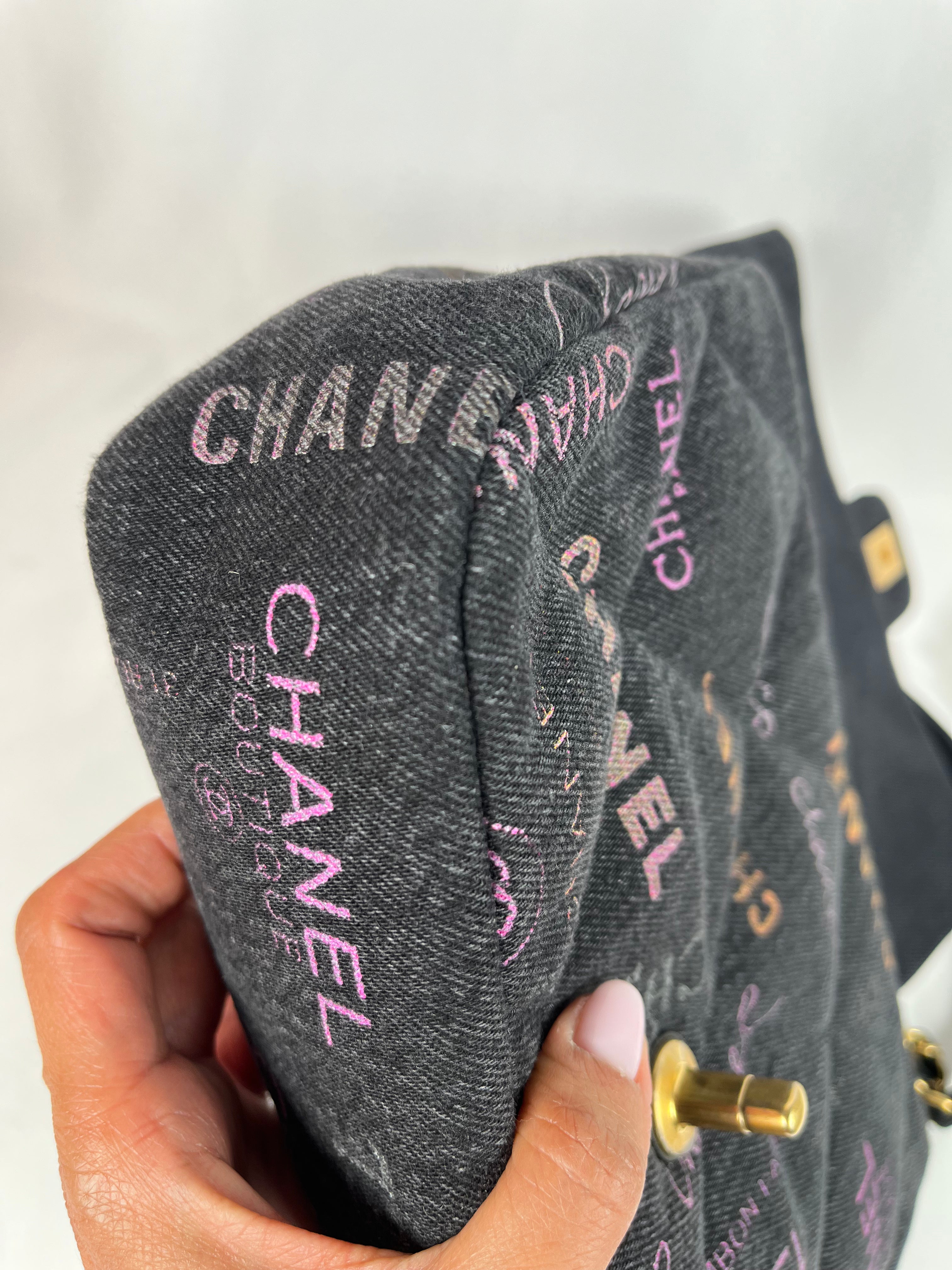 Pre-Owned CHANEL™ Quilted Denim Mood Flap Denim Handbag, Medium **Limited Edition**