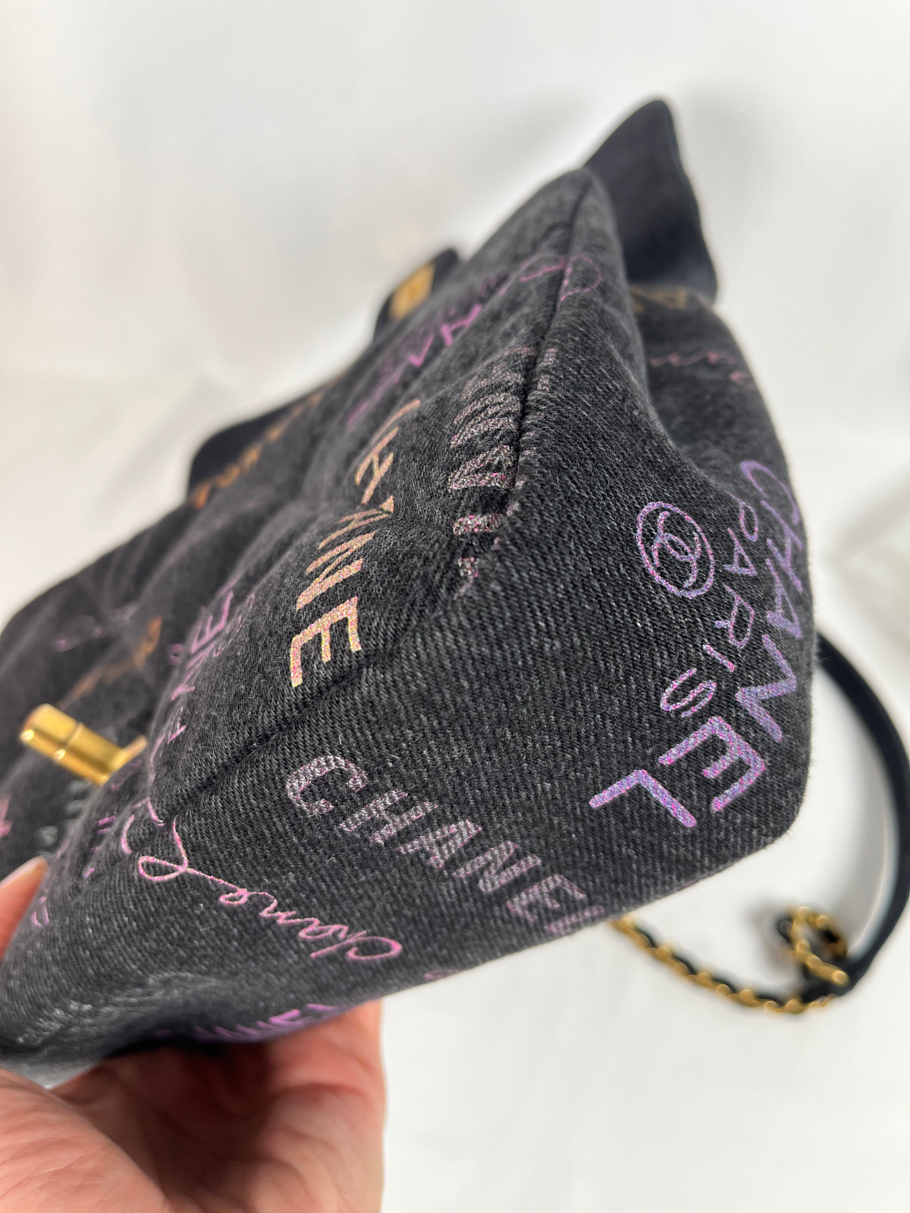 Pre-Owned CHANEL™ Quilted Denim Mood Flap Denim Handbag, Medium **Limited Edition**