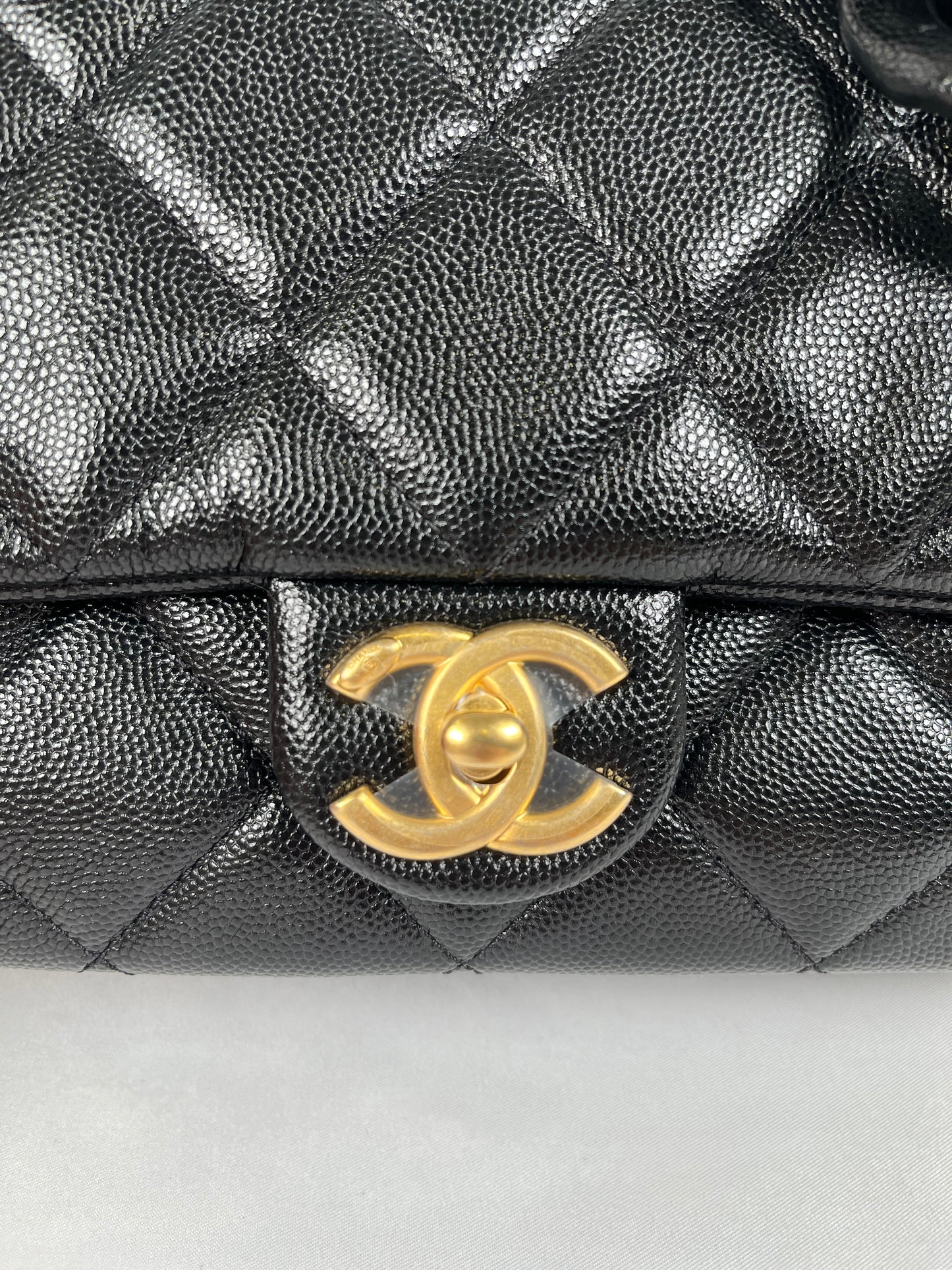 Pre-Owned CHANEL™ Quilted Funky Match Flap Black Handbag **Limited Edition**