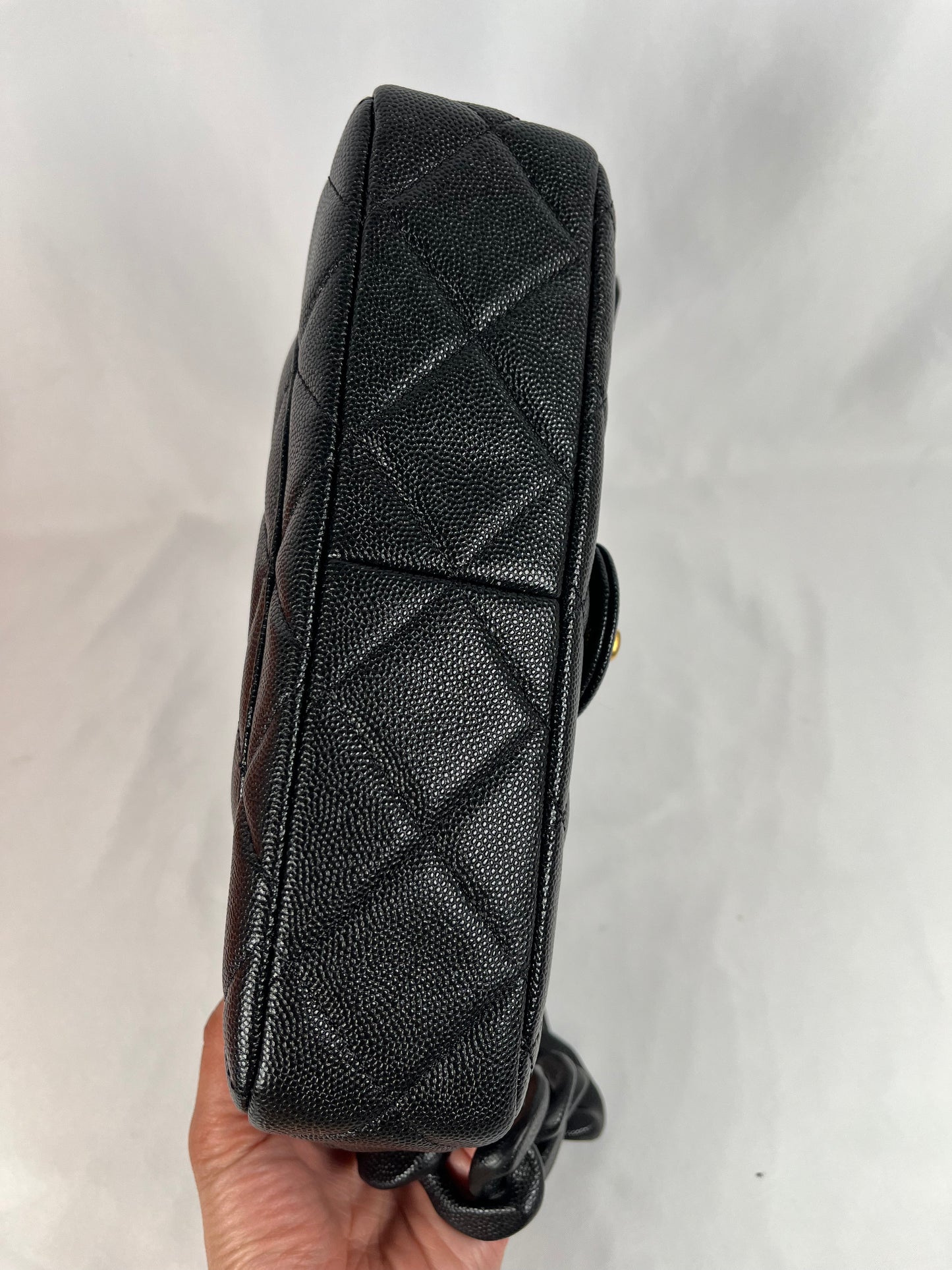 Pre-Owned CHANEL™ Quilted Funky Match Flap Black Handbag **Limited Edition**
