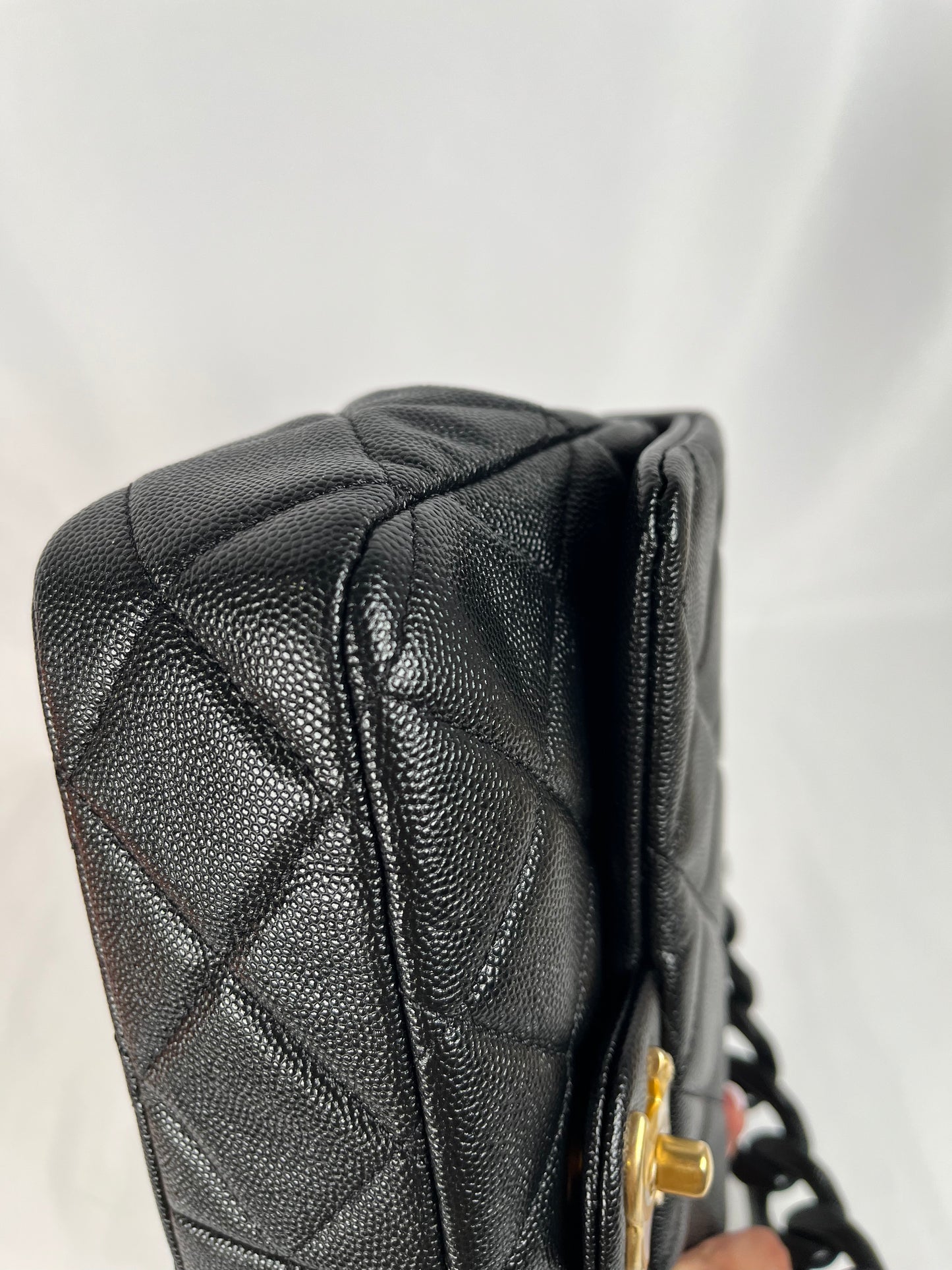 Pre-Owned CHANEL™ Quilted Funky Match Flap Black Handbag **Limited Edition**