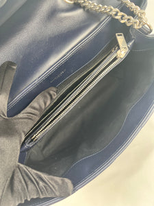 Pre-Owned SAINT LAURENT LouLou Monogram Dark Blue Handbag, Medium