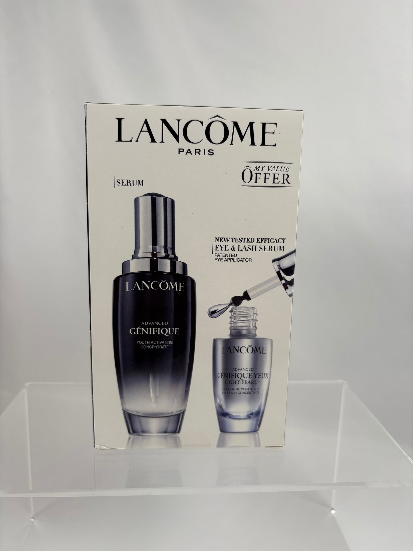 Pre-Owned LANCOME Youth Activating Serum + Eye & Lash Concentrate  Beauty, 100ml + 20ml