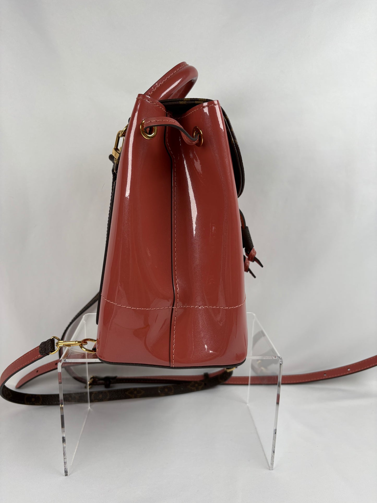 Pre-Owned LOUIS VUITTON 2019 Hot Springs Pink/Monogram Handbag