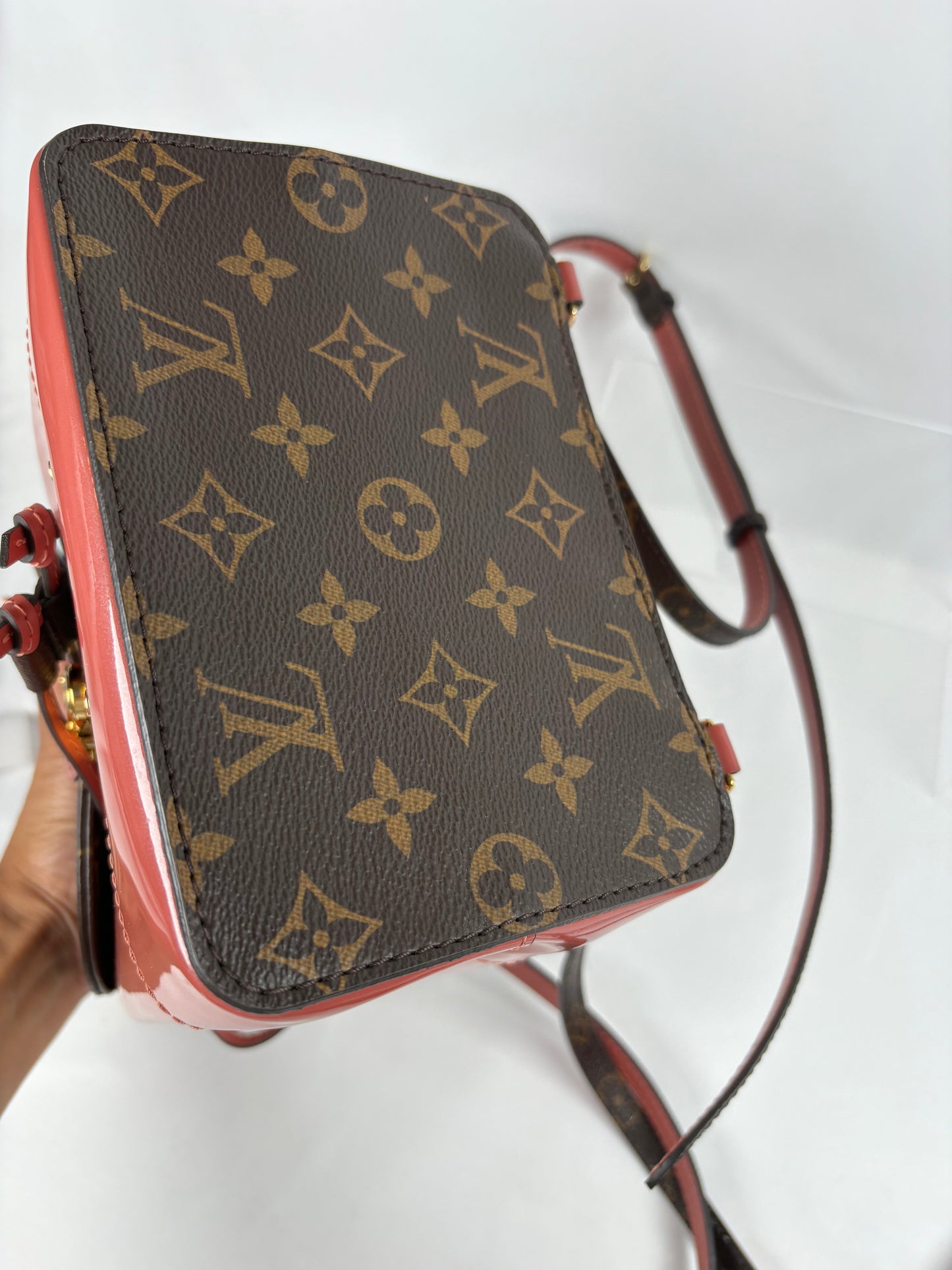 Pre-Owned LOUIS VUITTON 2019 Hot Springs Pink/Monogram Handbag