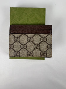Pre-Owned GUCCI Ophidia Monogram Card Holder, One Size